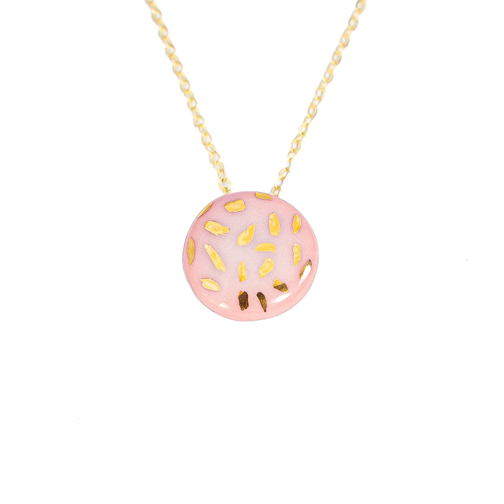 Brushstroke Necklace in Pink