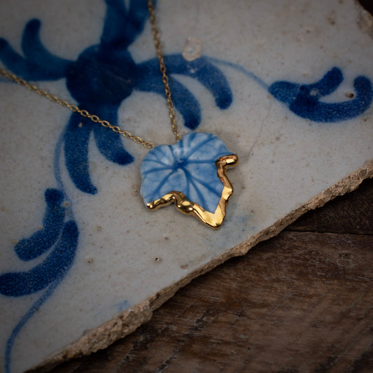 Porcelain and Gold Necklaces