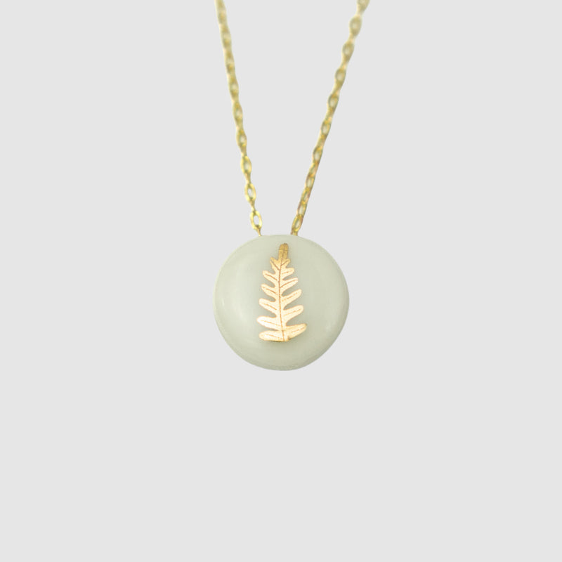 Gold Fern Necklace (More Colours)