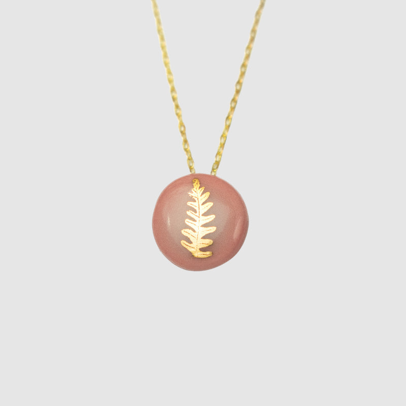 Gold Fern Necklace (More Colours)