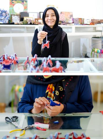 Afghan Hound Ornament, Made by Afghan Refugees in Malaysia