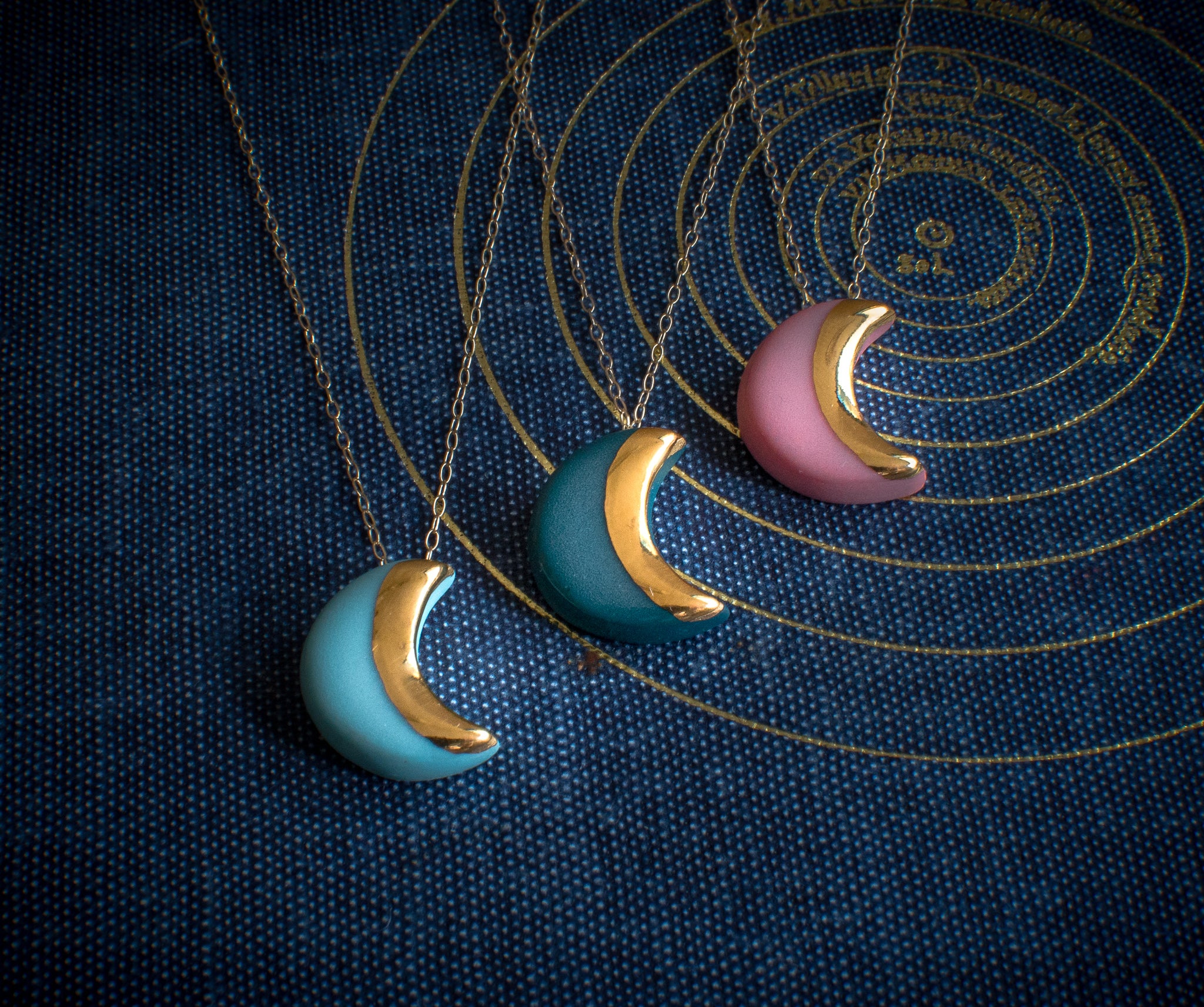Moon and Star Necklace (more colours)
