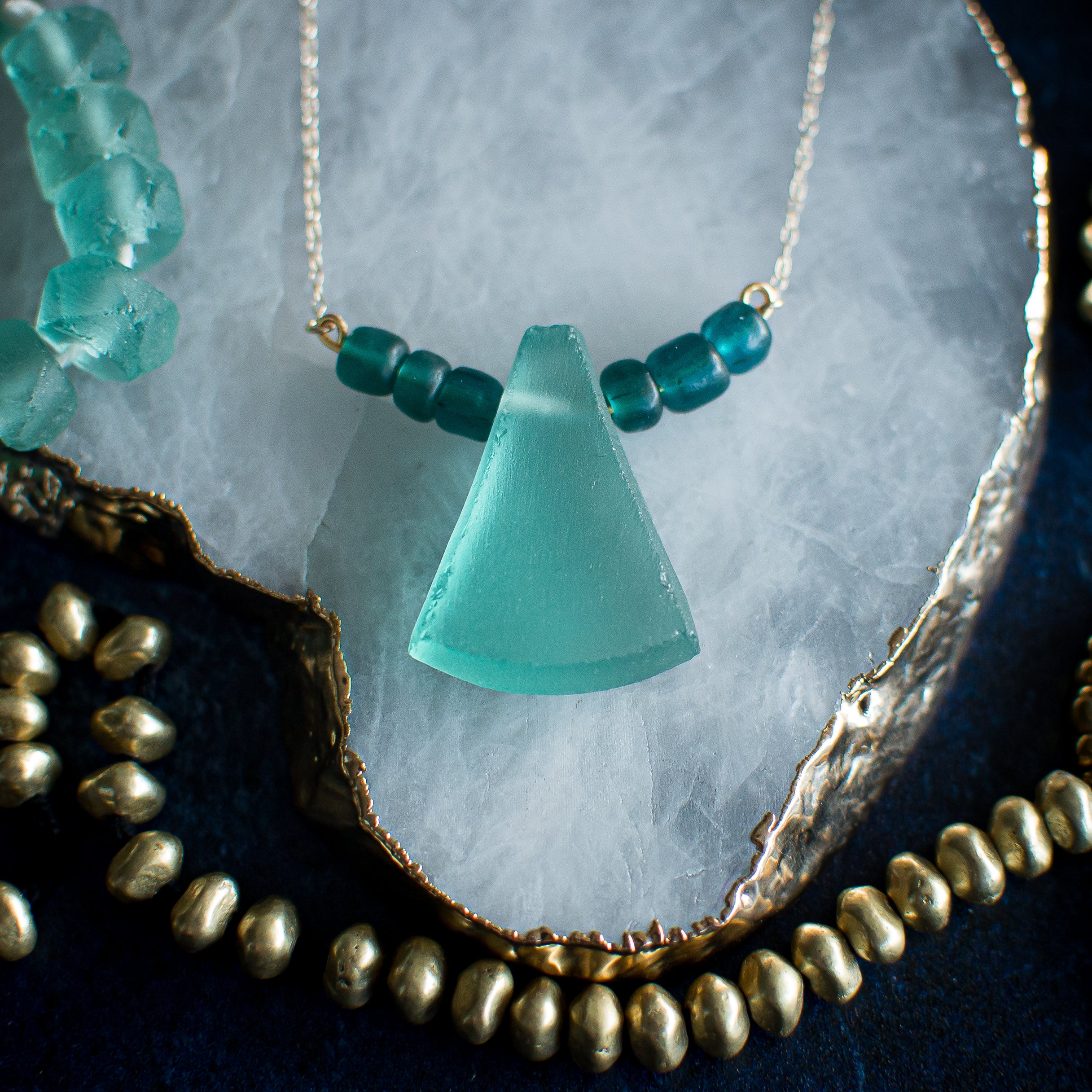 Krobo Bead Statement Necklace