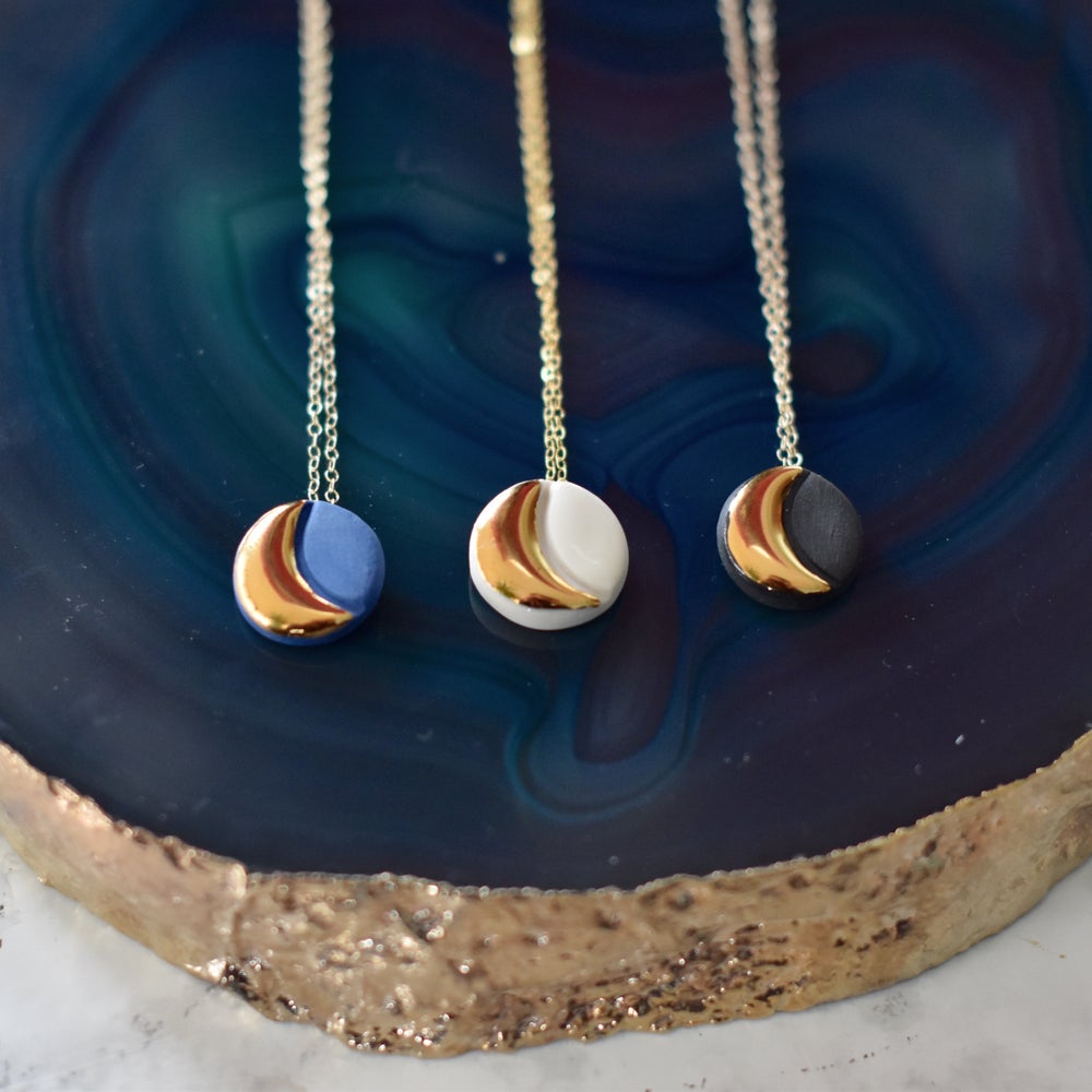 Phases of the Moon Necklace (more colours)