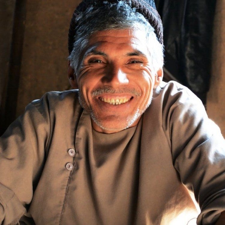 Pair of Handblown Glassware from Herat in Dark Blue