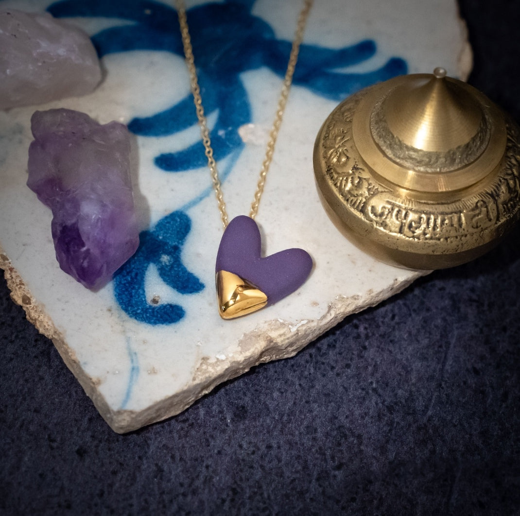 Gold-Dipped Hearts (7 Colours)