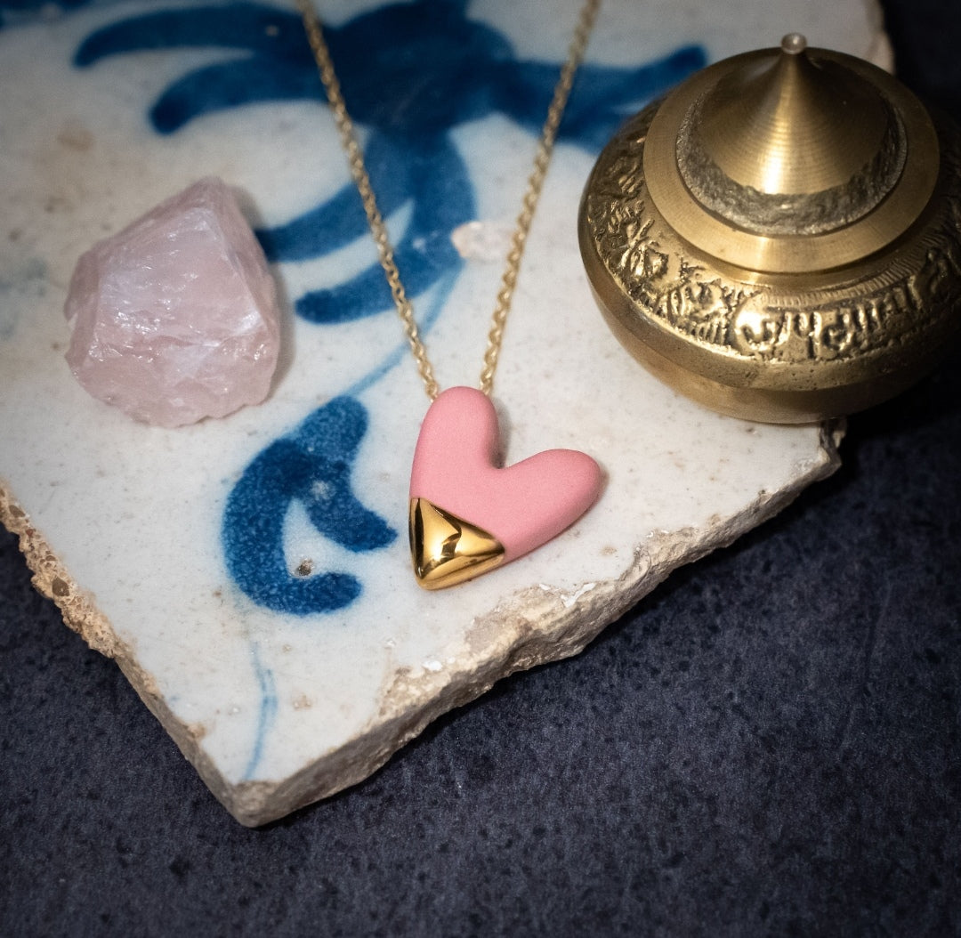 Gold-Dipped Hearts (7 Colours)