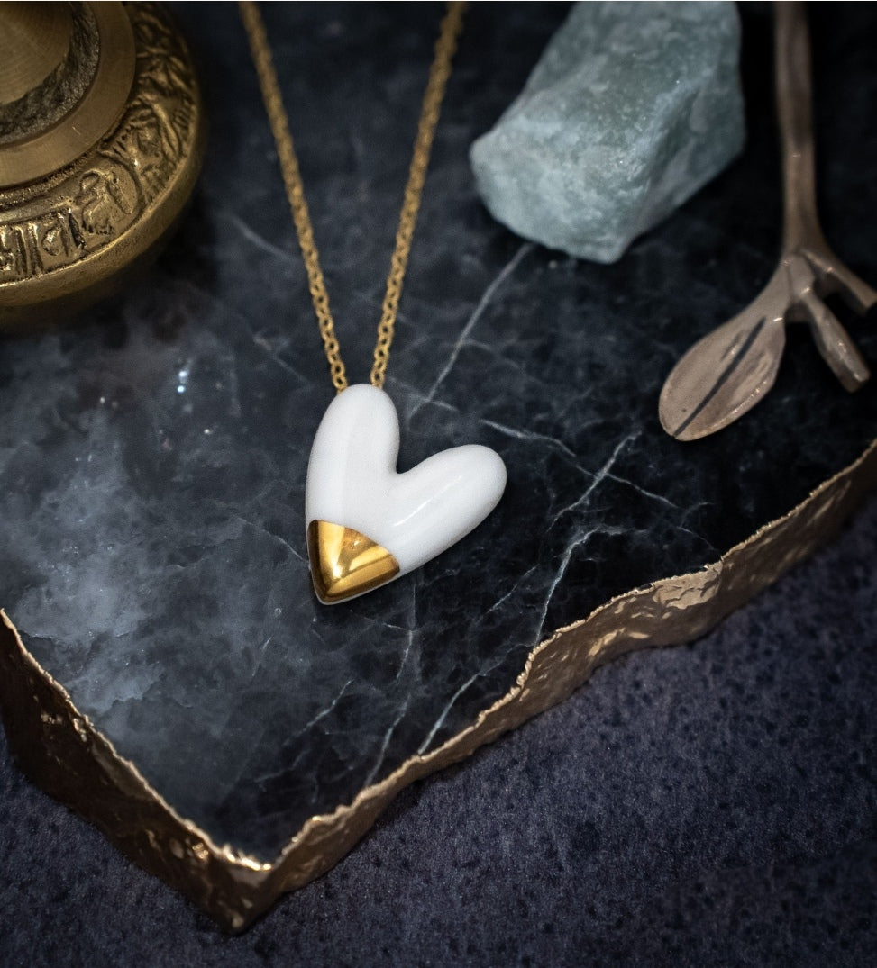 Gold-Dipped Hearts (7 Colours)