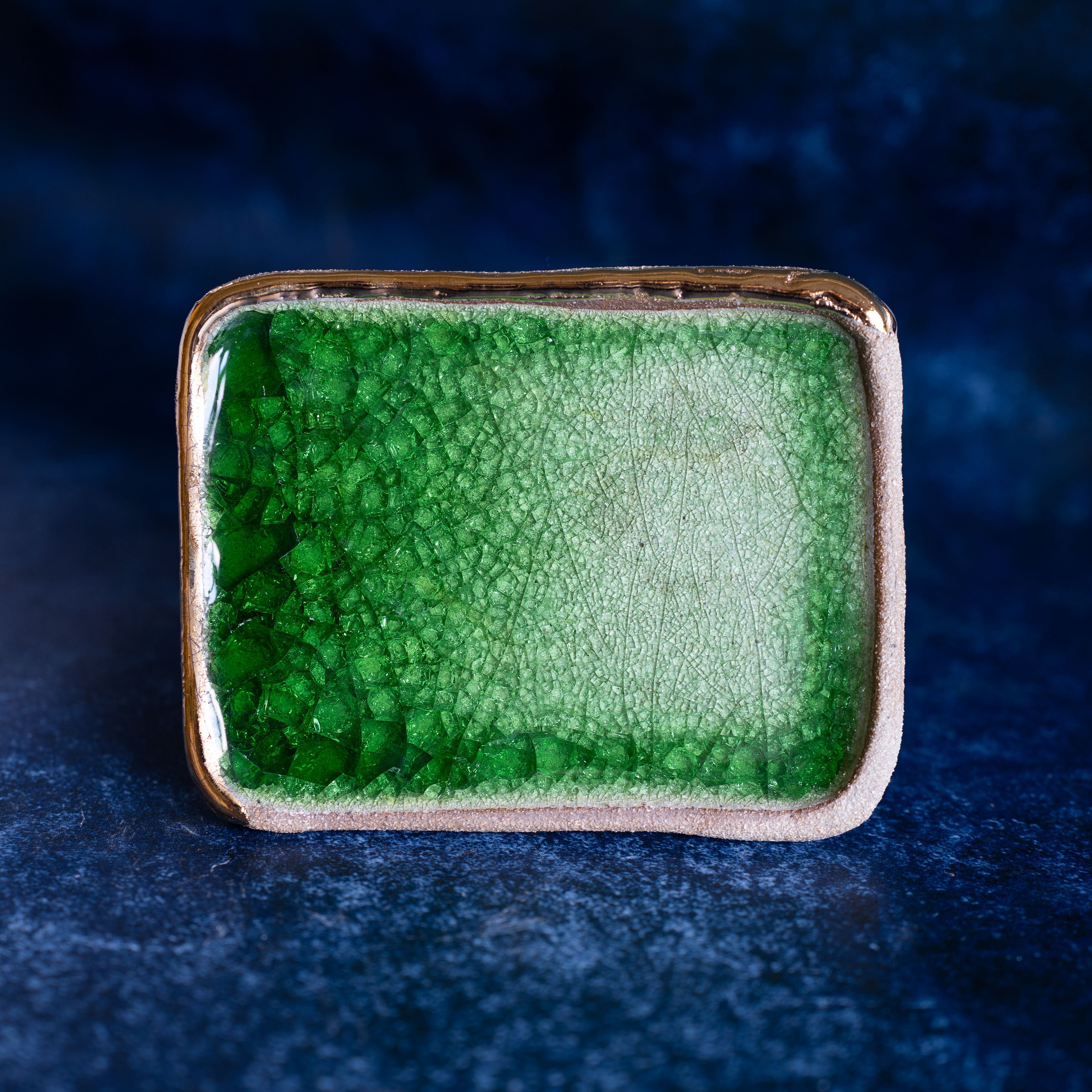 Large Recycled Glass Soap Dish