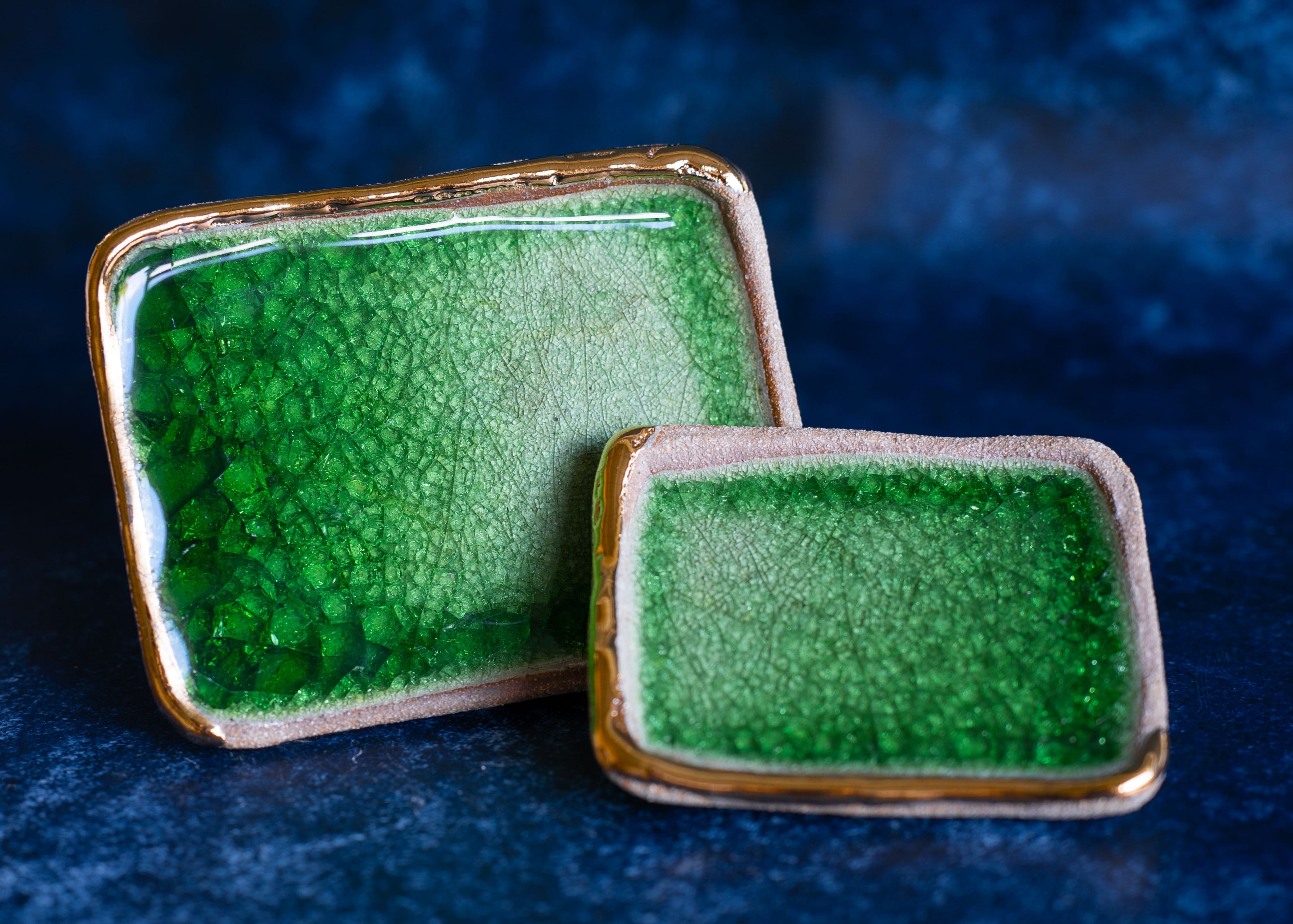 Small Recycled Glass Soap Dish