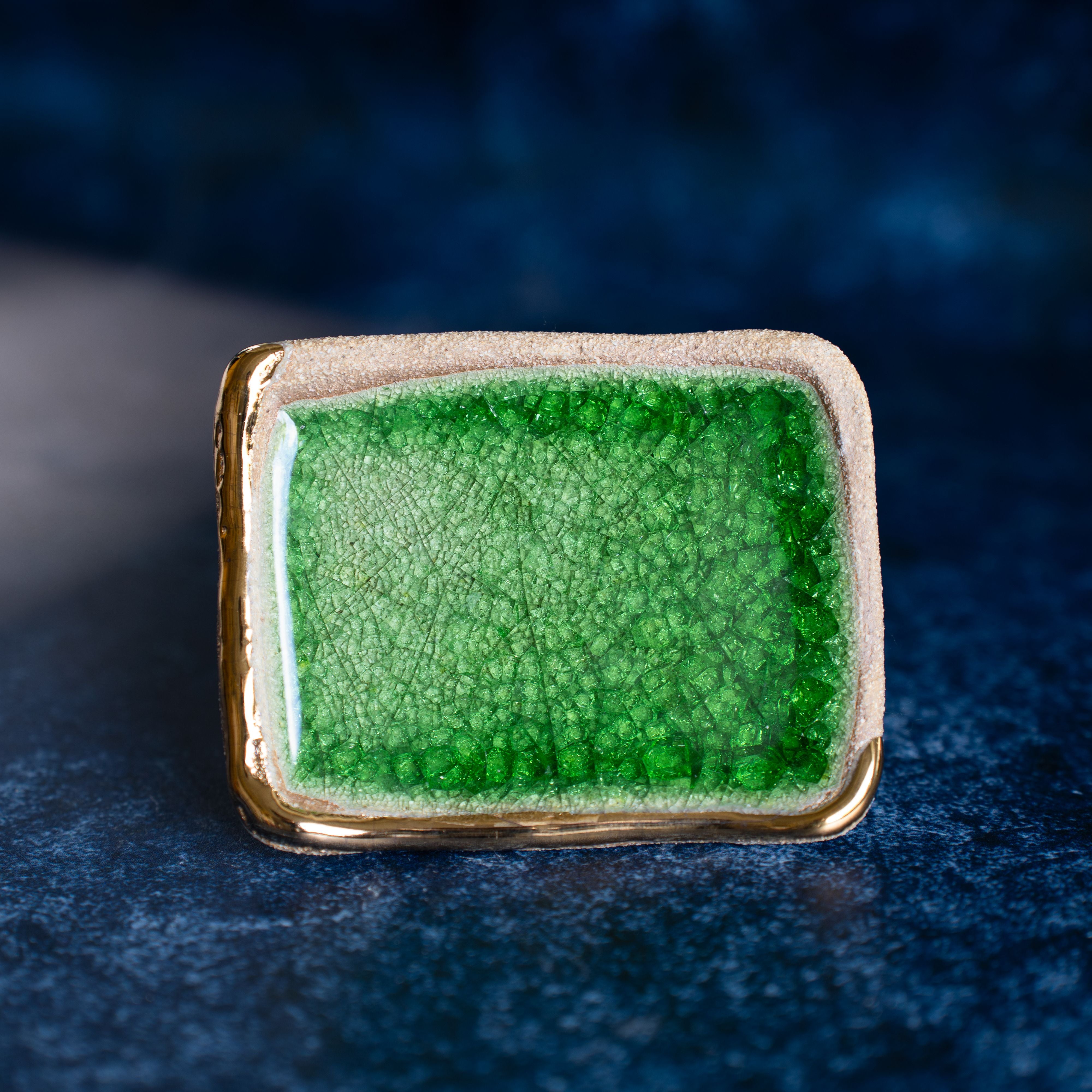 Small Recycled Glass Soap Dish